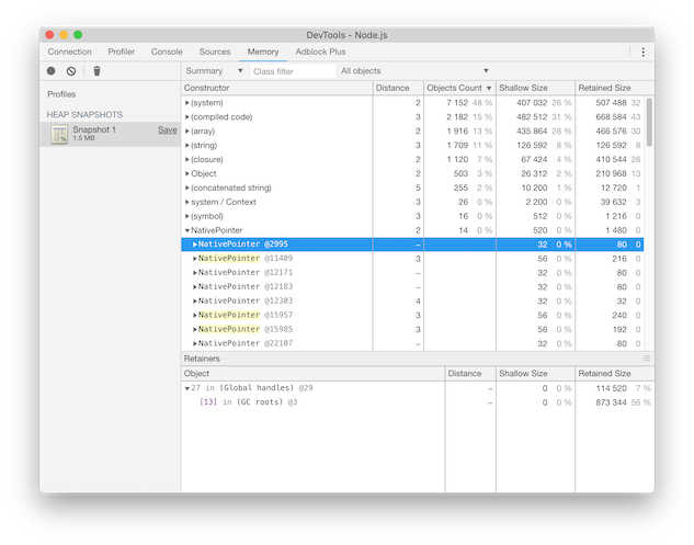 Heap Snapshot Heap Snapshot